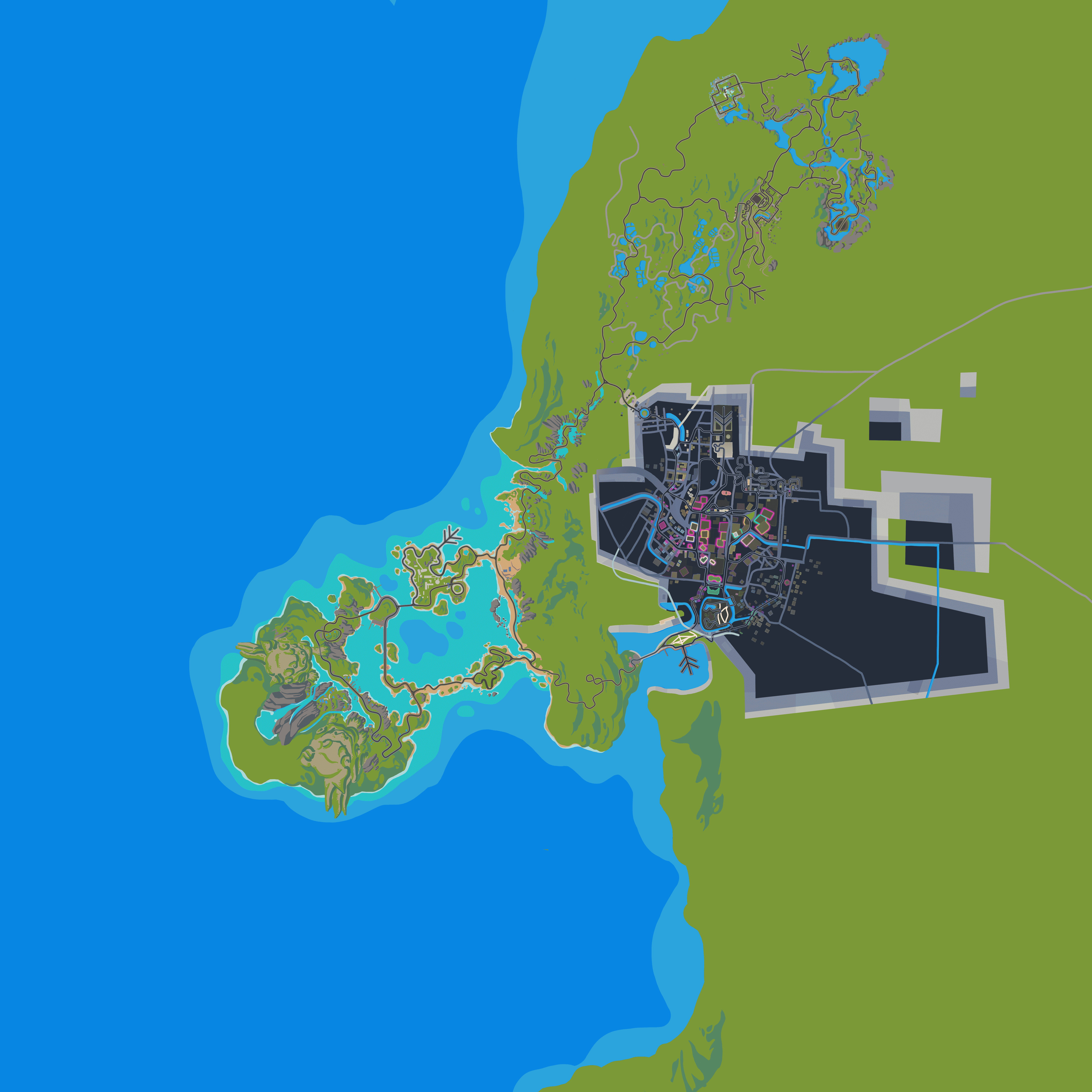 Country To Coastal ZwiftMap