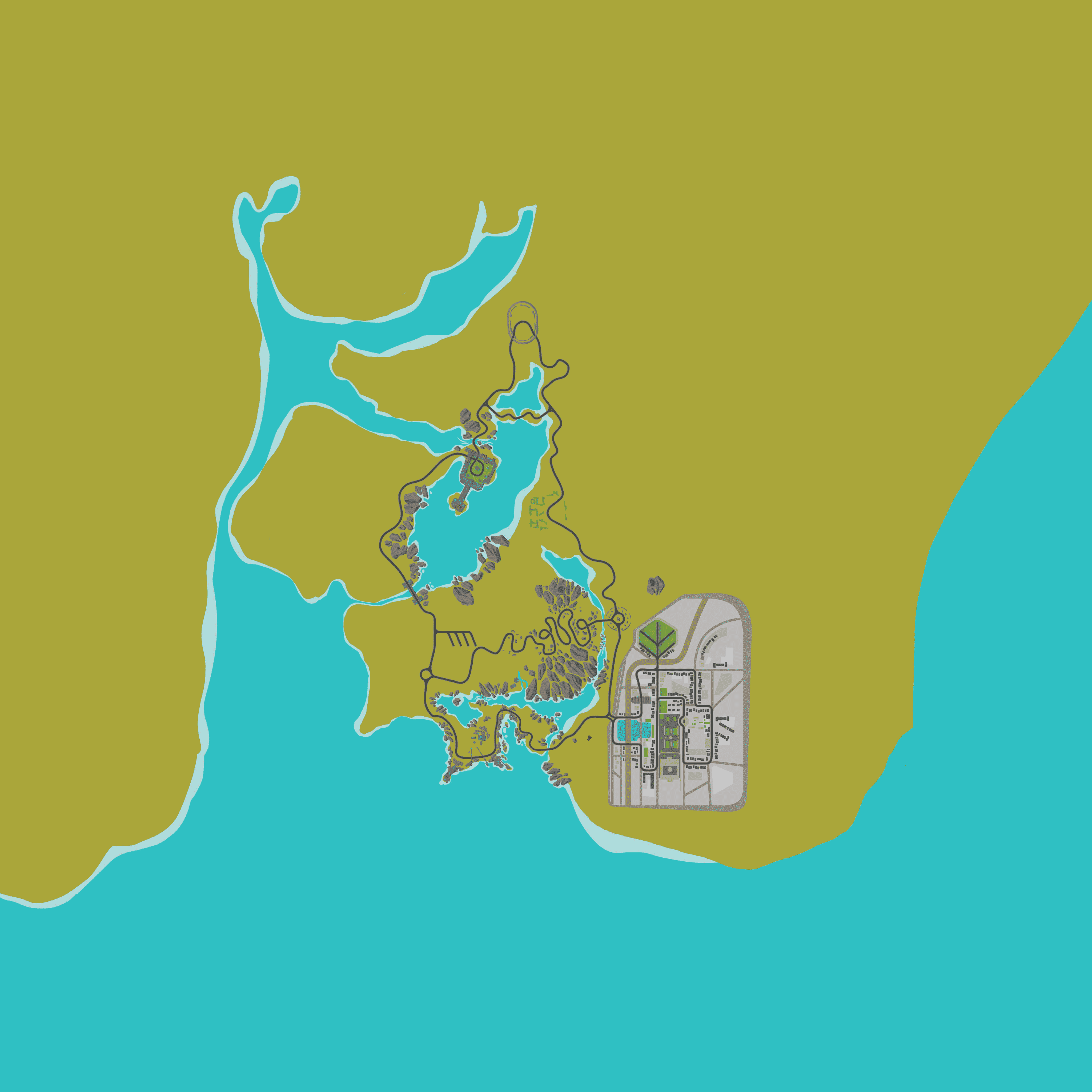 Glasgow Crit Circuit ZwiftMap